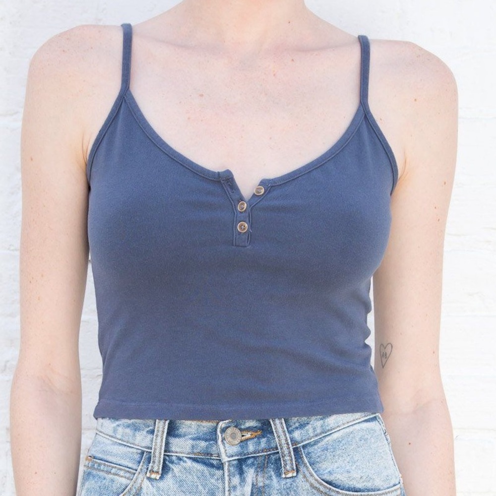 John Galt Brandy Melville Lorene Button Tank
